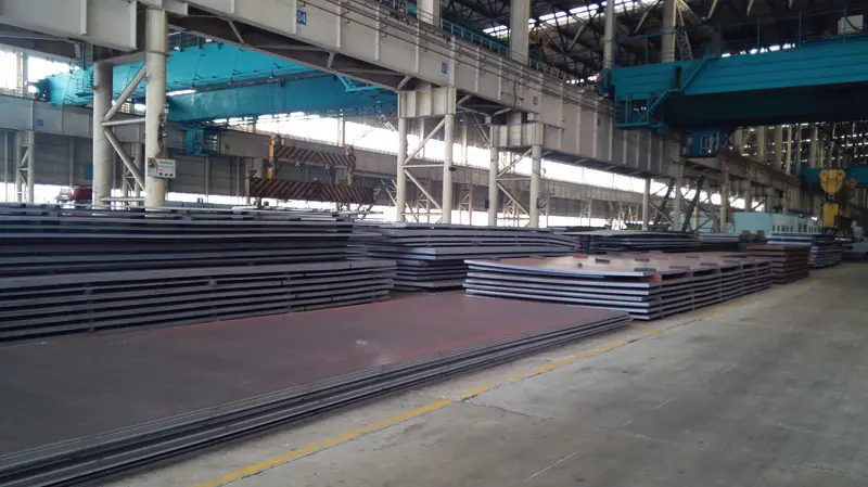 Rolling process control of A572Gr65 steel plate